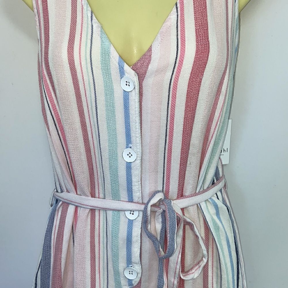 Bella Dahl Romper “ Desert Dahl” Pink White Stripe New With Tags Sz Medi… - Picture 3 of 8